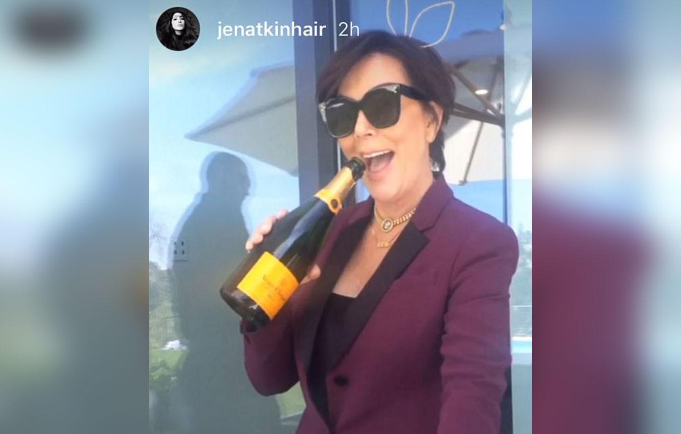 //Kris Jenner Corey Gamble Split Easter