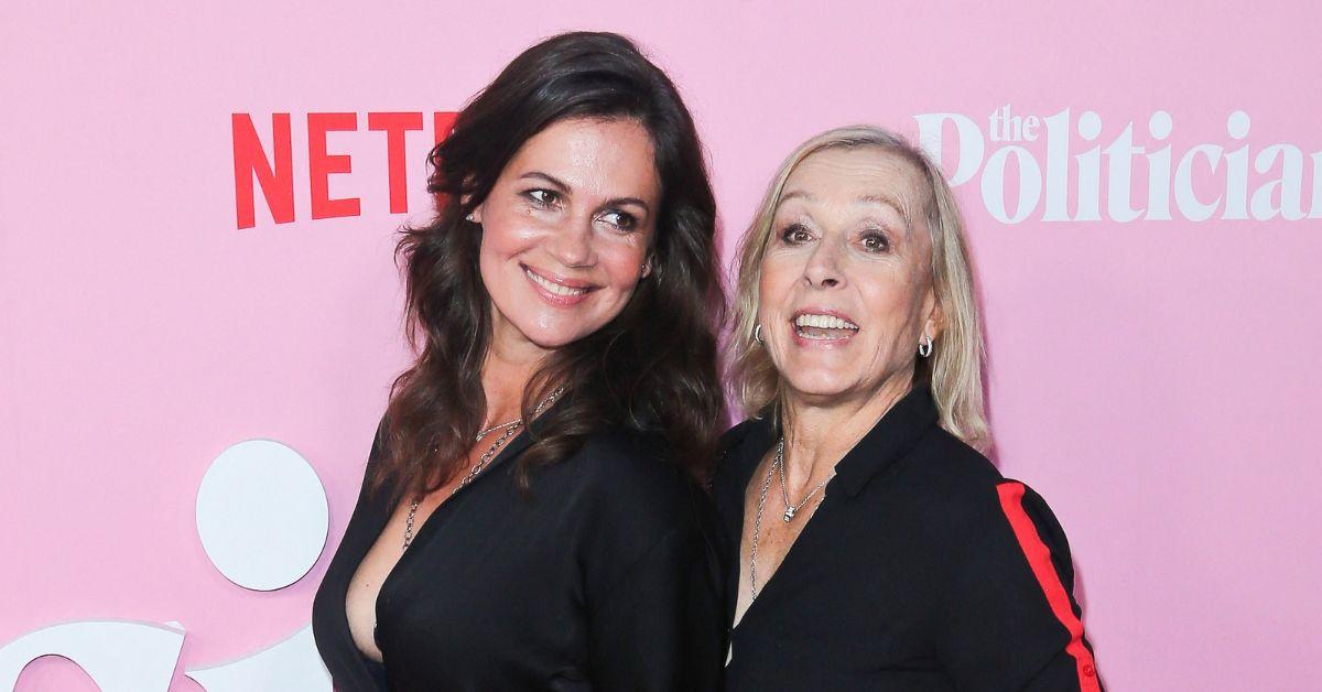 Photo of Julia Lemigova and Martina Navratilova