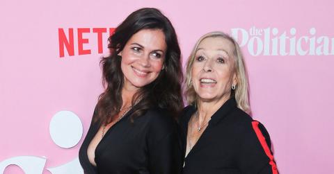 Photo of Julia Lemigova and Martina Navratilova