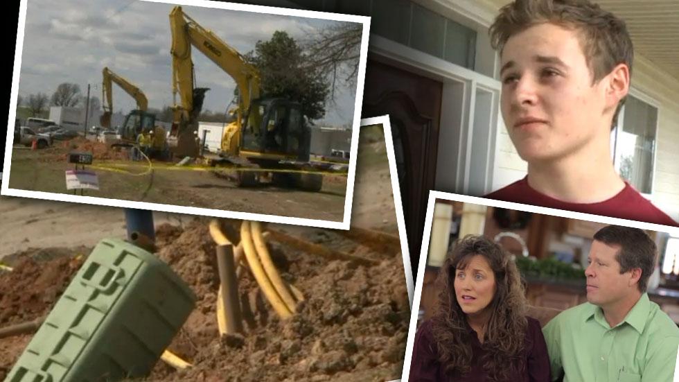 Duggar Property Damaged -- Gas Line Explosion