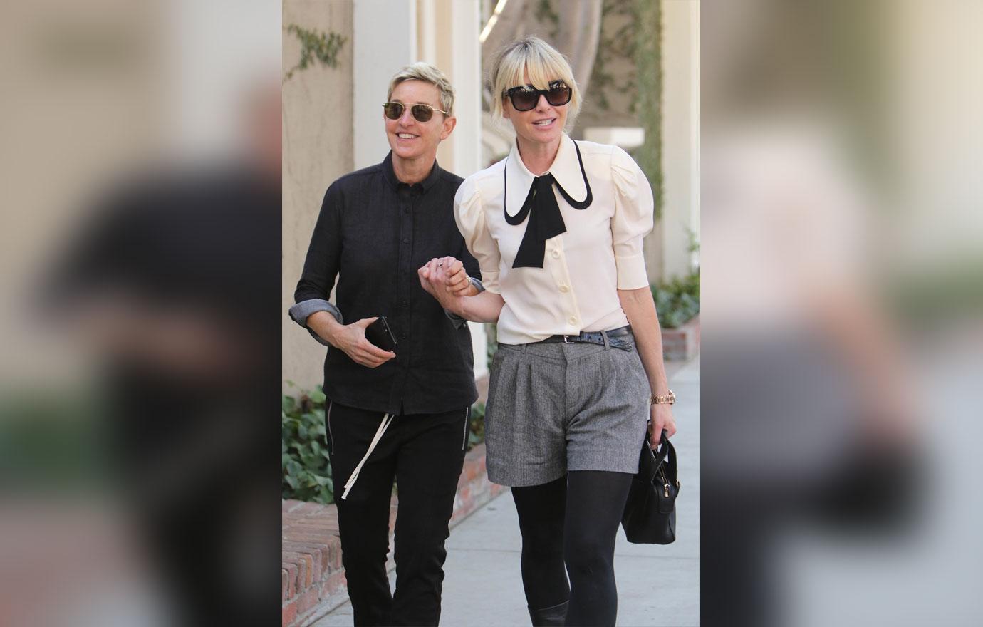 Ellen Degeneres Portia De Rossi Step Out Vow Renewal Soon