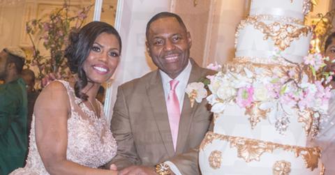 Omarosa Wedding Reception Pink Dress