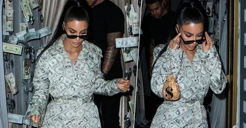 Kim Kardashian Money Outfit