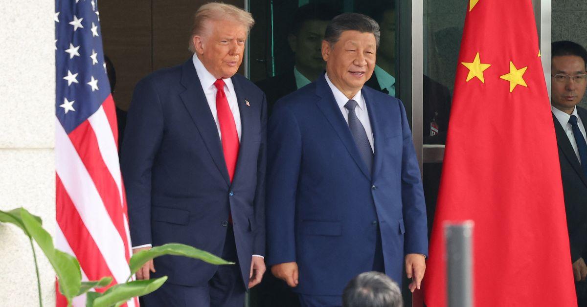 Photo of President Donald Trump and Xi Jinping