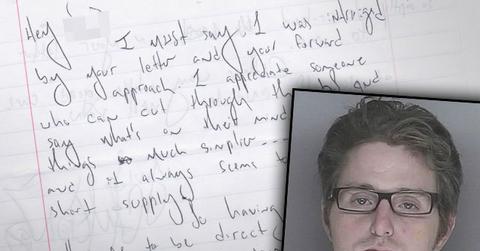 Michael Douglas Son Cameron Douglas Jail Letters