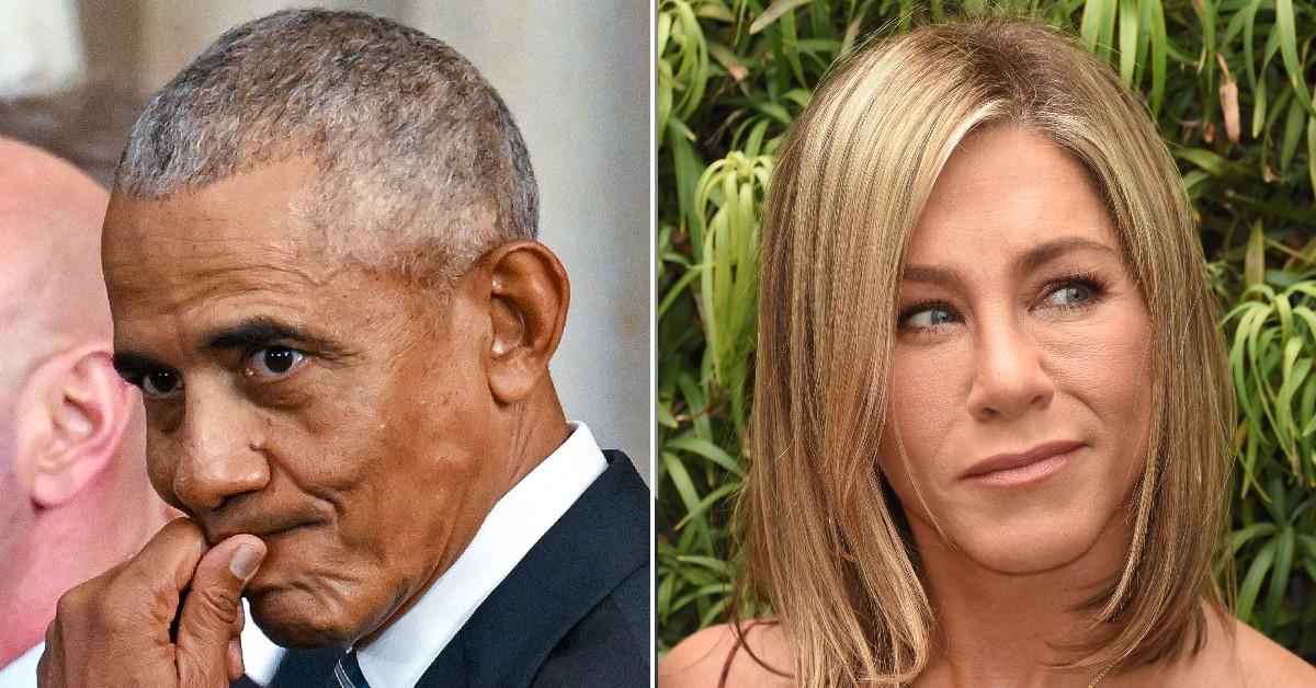 Composite photo of Barack Obama, Jennifer Aniston