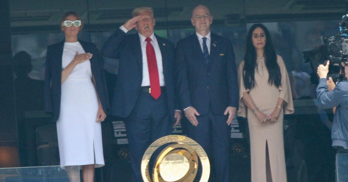Trump at World Cup exhibition