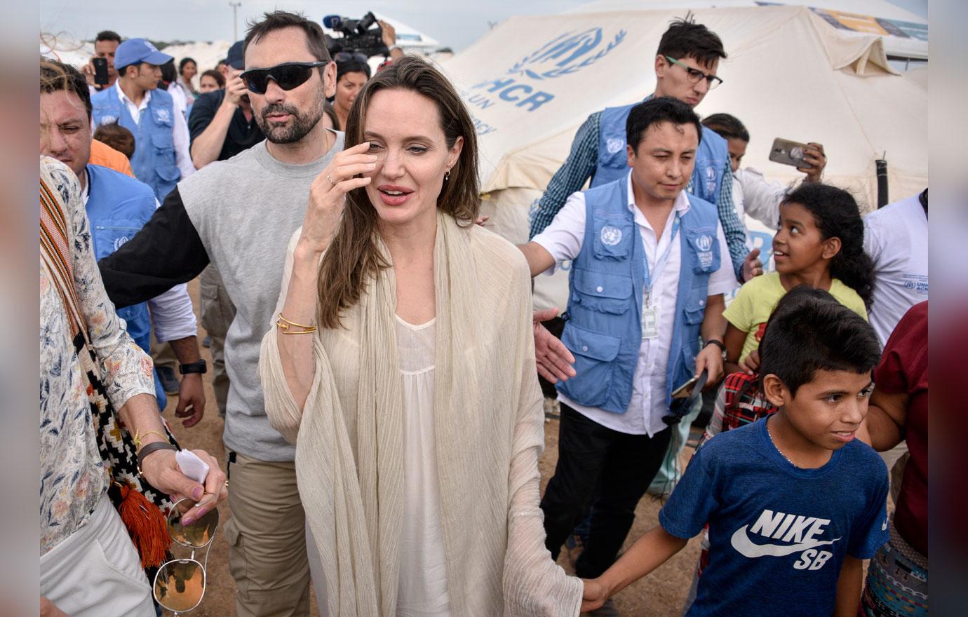 Angelina Jolie Visits Refugee Camp