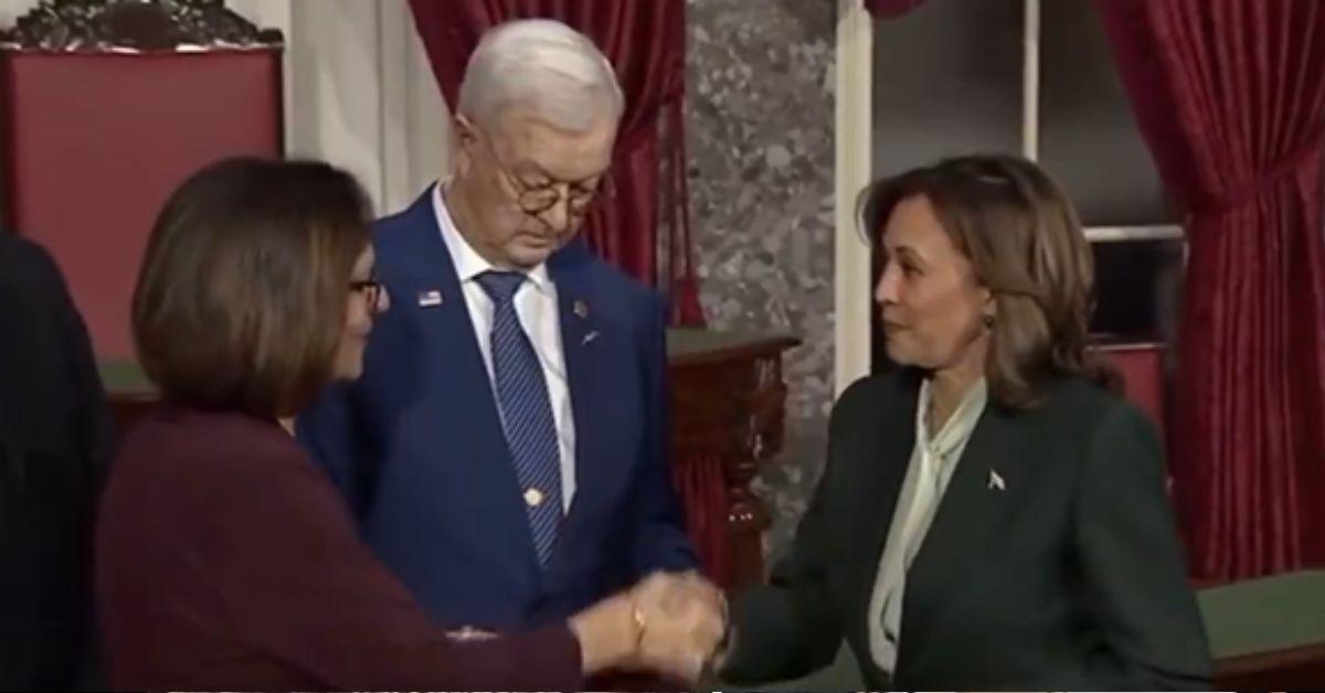 deb fischer kamala harris handshake good