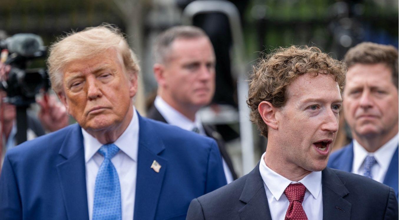 Picture of Donald Trump and Mark Zuckerberg