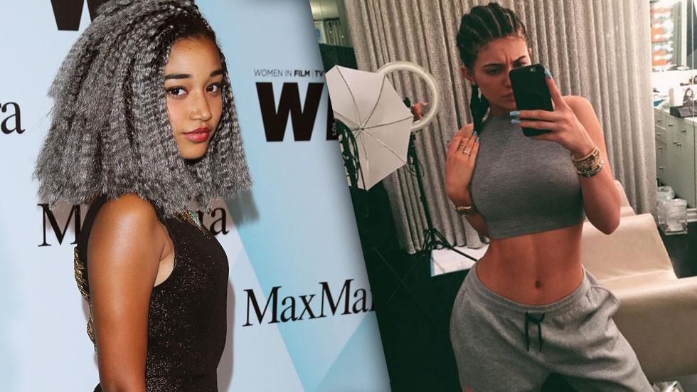 Kylie Jenner Amandla Stenberg Cornrows