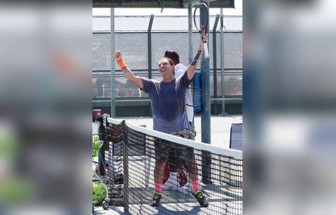 gavin rossdale shirtless sweaty tennis photos ex gwen stefani wedding married blake r