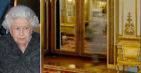 Split photo of Queen Elizabeth and her alleged ‘ghost.’