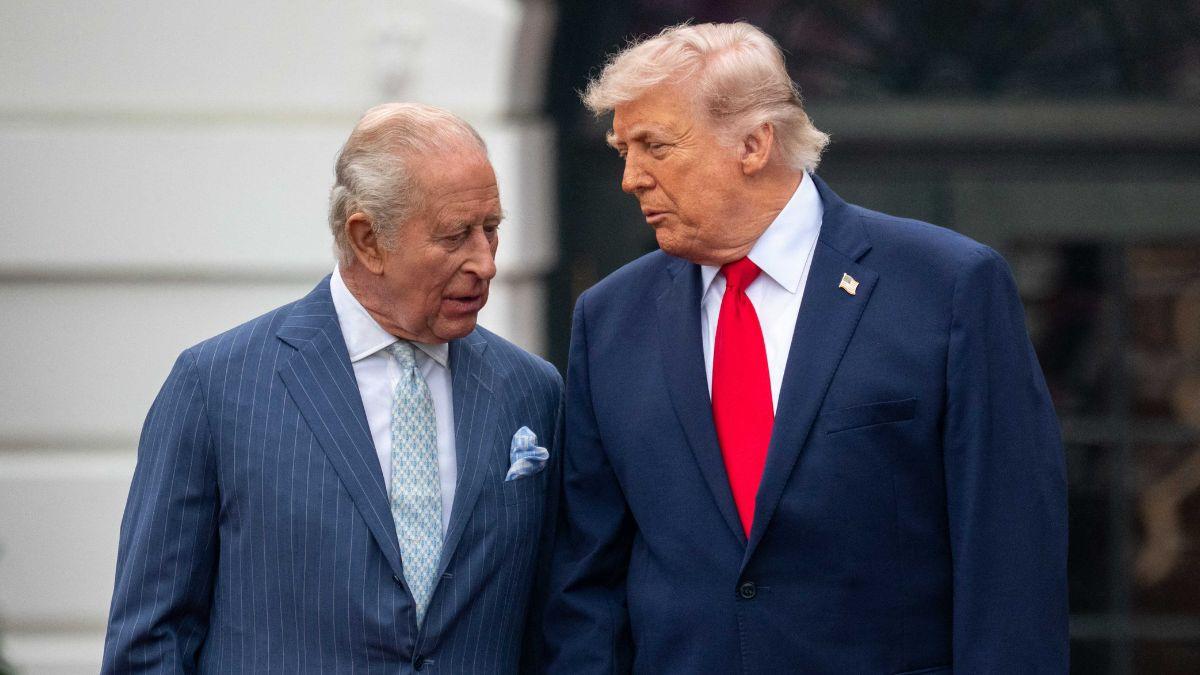 Photo of King Charles and Donald Trump