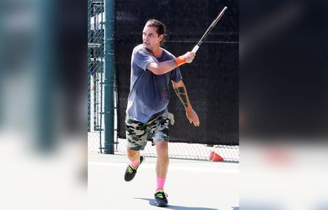 gavin rossdale shirtless sweaty tennis photos ex gwen stefani wedding married blake r