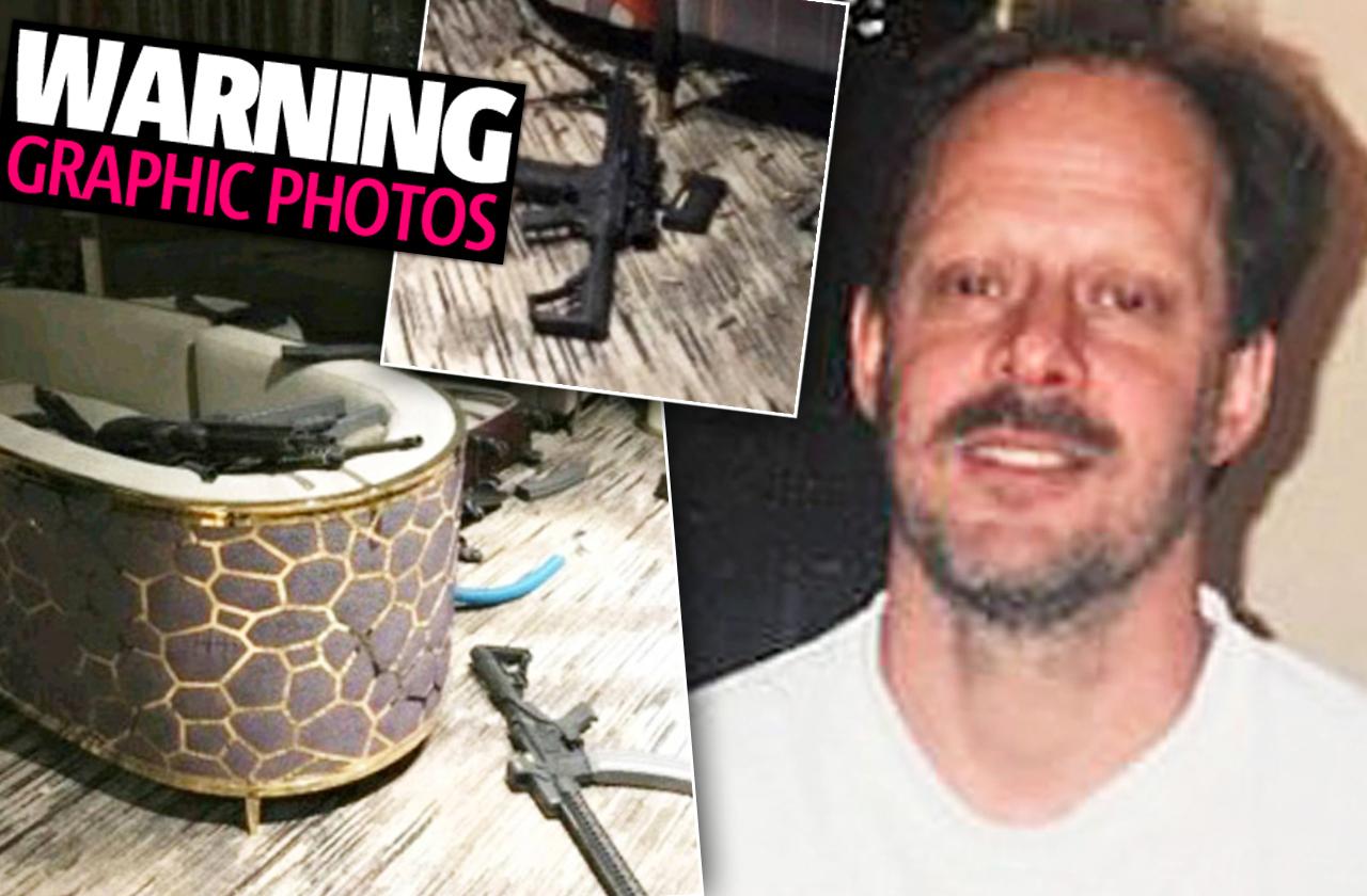 vegas shooter dead body crime scene photos