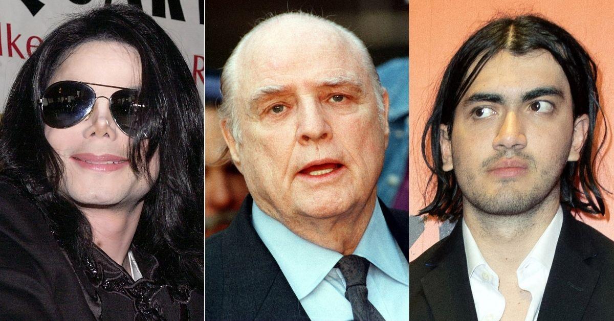 picture of Michael Jackson, Marlon Brando and Blanket Jackson