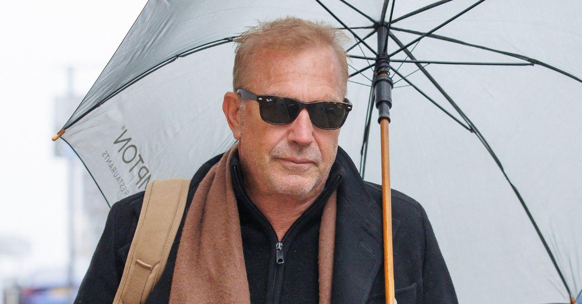 Kevin Costner with Umbrella