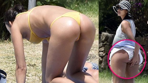 irina shayk bikni body bathing suit boobs butt wardrobe malfunction