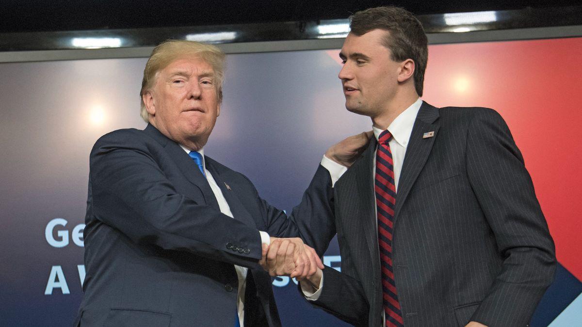 Photo of Donald Trump, Charlie Kirk