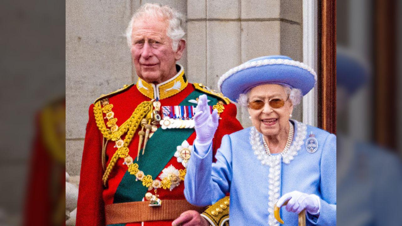 Photo of Prince Charles and Queen Elizabeth