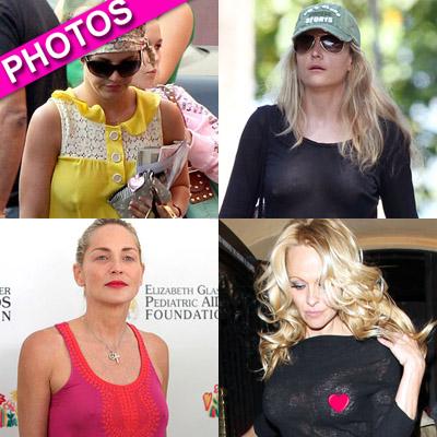 Bravellous Celebs Without Bras Caught On Camera