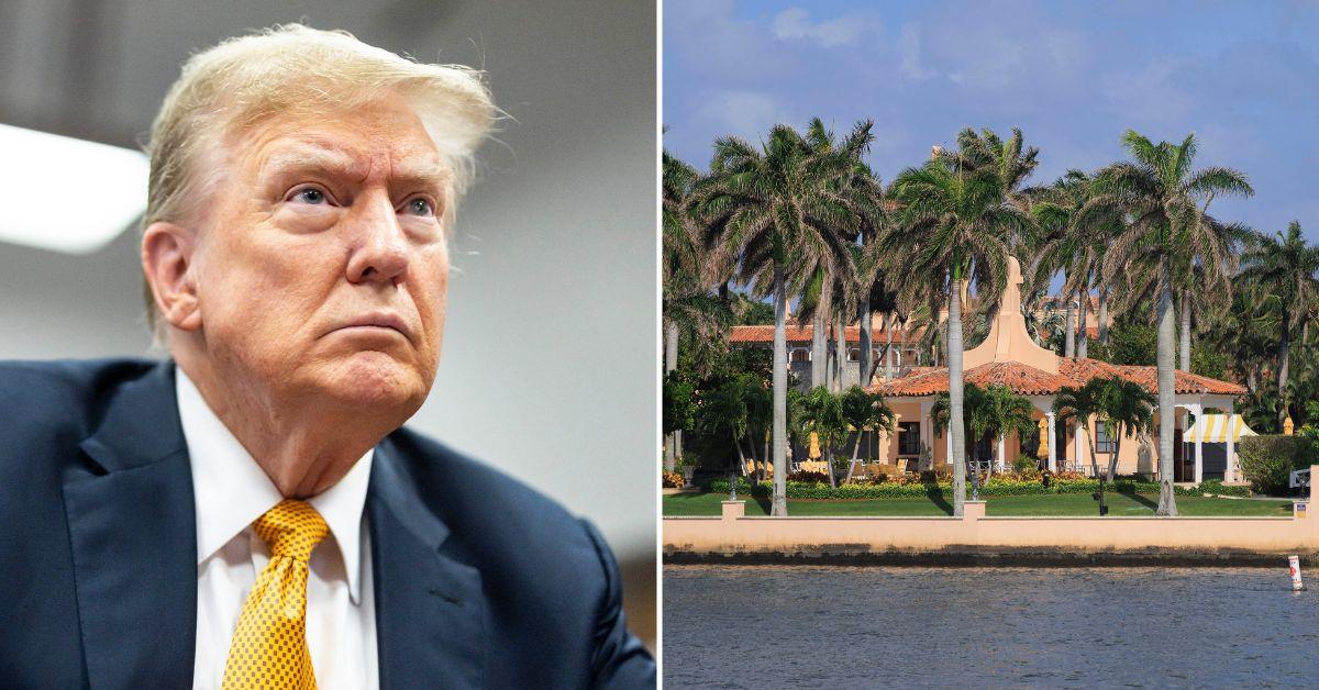 Composite Photo Donald Trump and Mar A Lago Resort