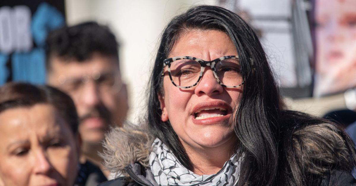 rashida tlaib snaps fox news reporter death to america chants