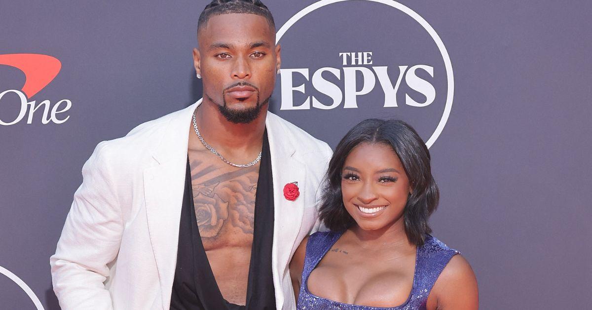 picture of Simone biles and Jonathan Owens