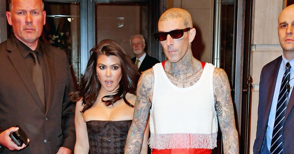 kourtney kardashian travis barker married santa barbara wedding