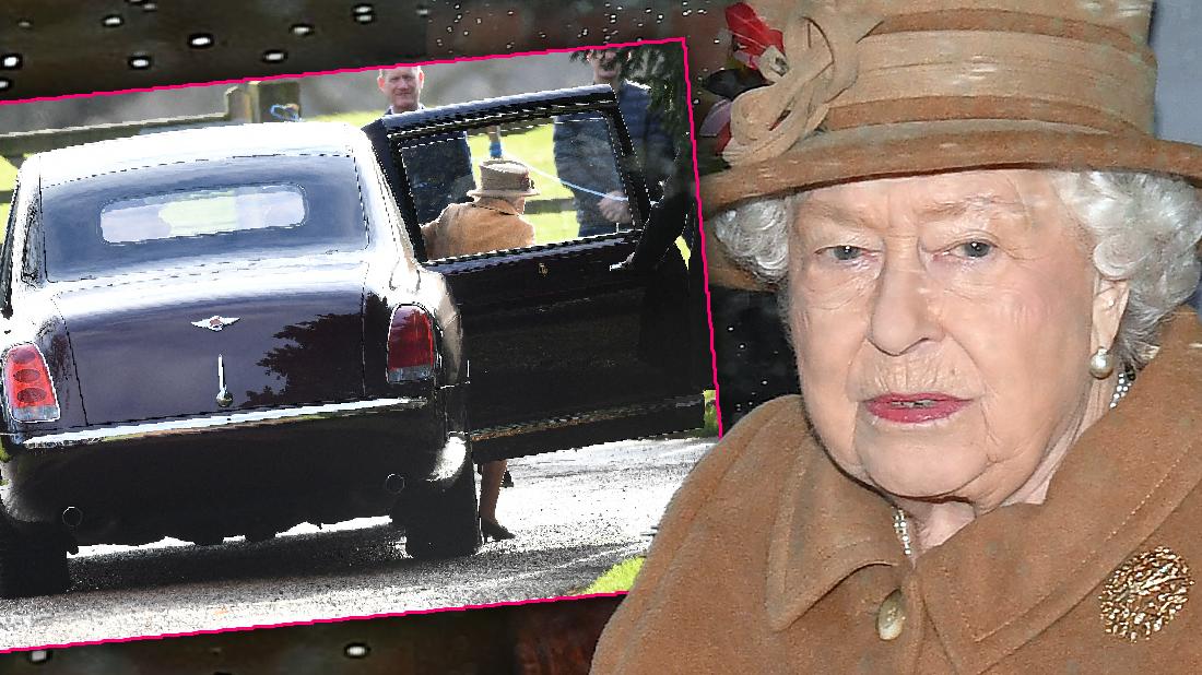 Angry Queen Elizabeth Goes To Church Amid Megxit