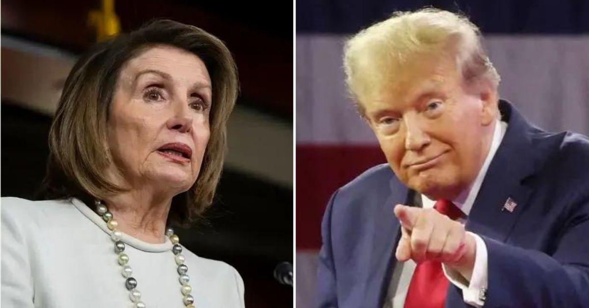 Composite Photo Nancy Pelosi and Donald Trump