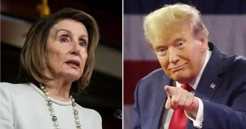 Composite Photo Nancy Pelosi and Donald Trump
