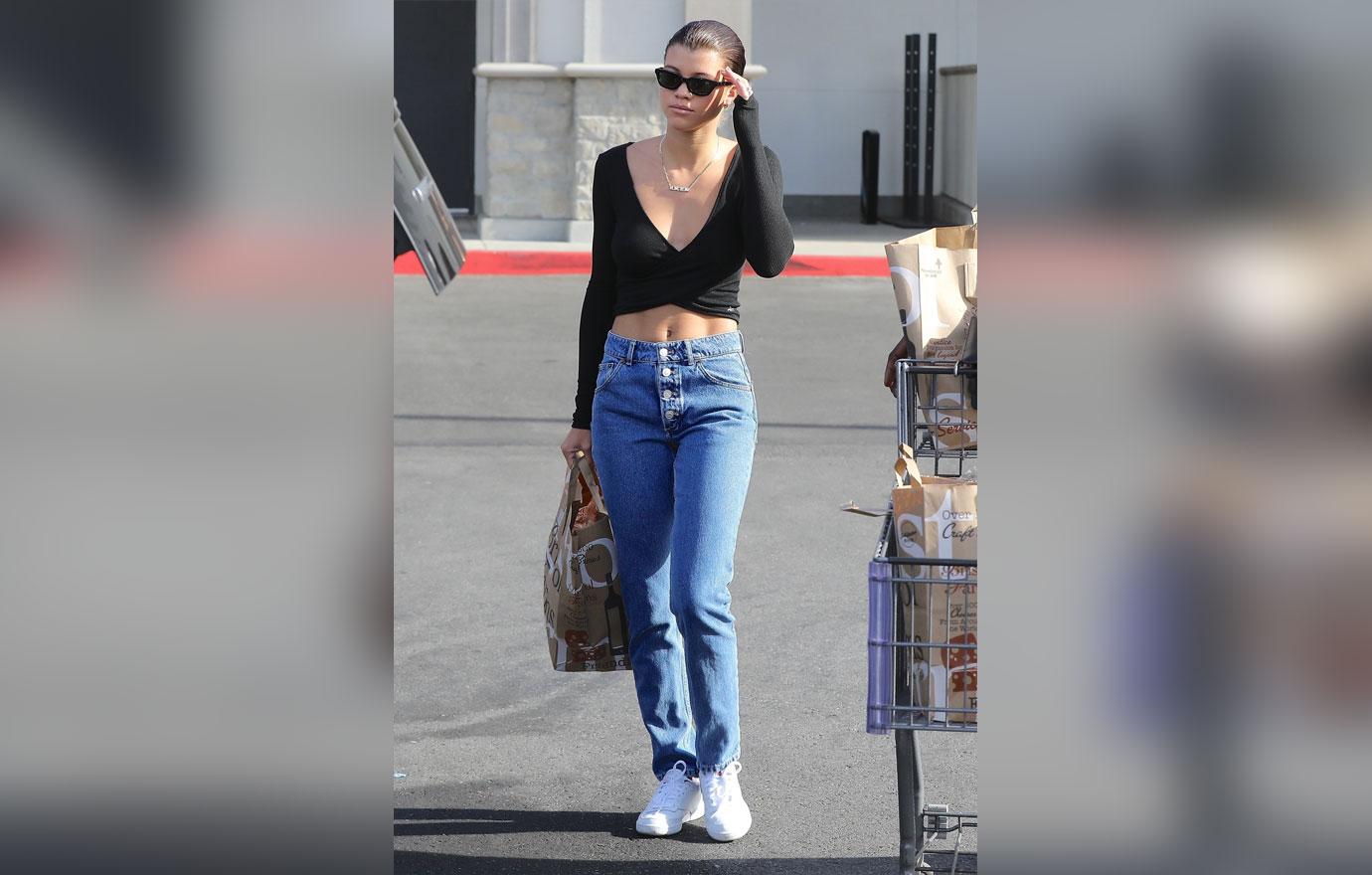 Scott Disick Girlfriend Sofia Richie No Bra