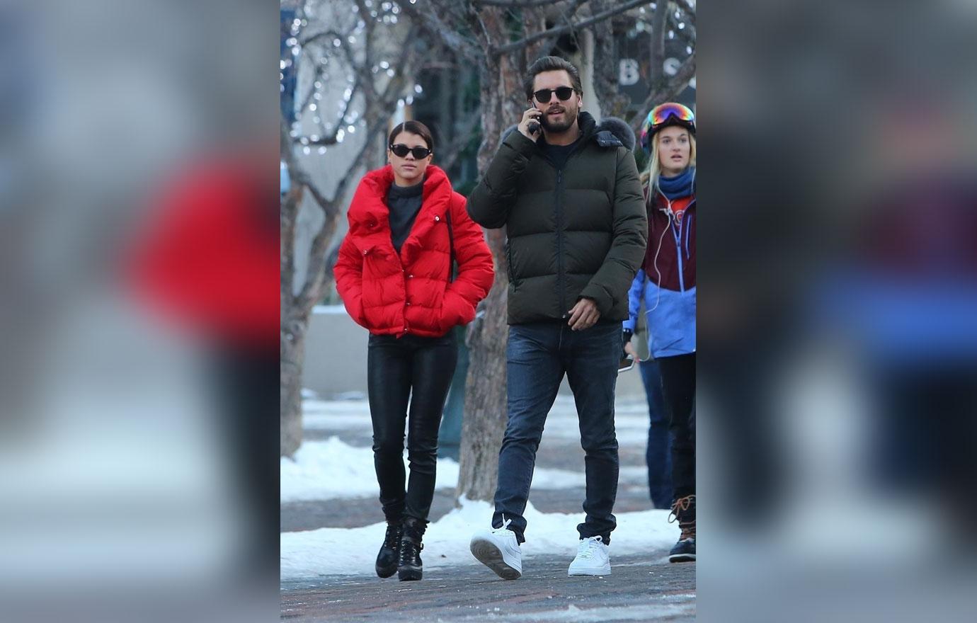 Scott Disick And Sofia Richie In Aspen Colorado