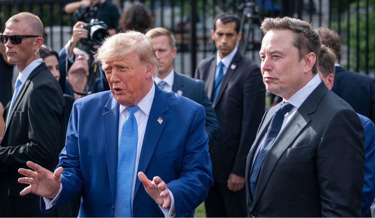 Picture of Donald Trump and Elon Musk