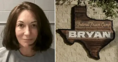 Composite photo of Ghislaine Maxwell and FPC Bryan