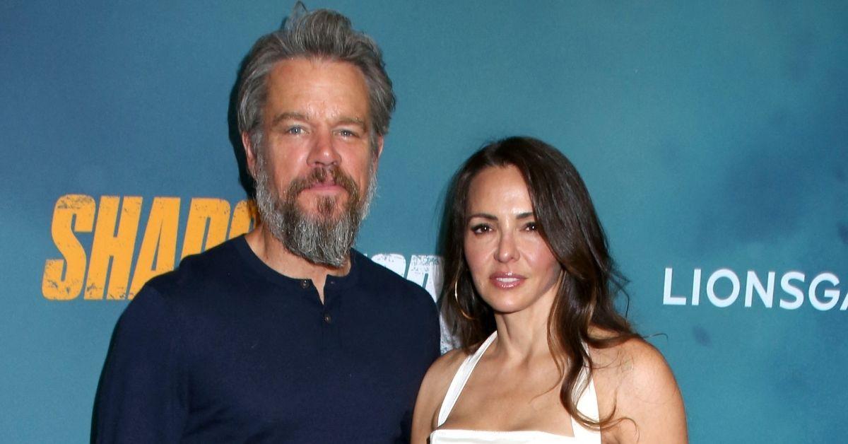 picture of Matt Damon and Luciana Barroso