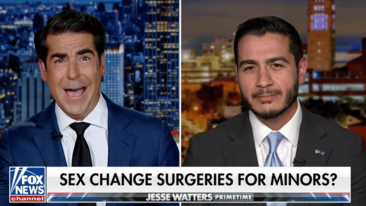 The two had a contentious discussion on Watters' Fox News show.