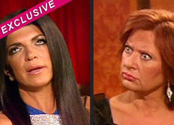 //rhonj feud teresa caroline bravo