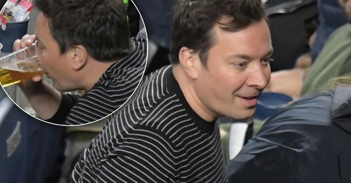 Jimmy Fallon Caught Drinking Beer At NYC Baseball Game