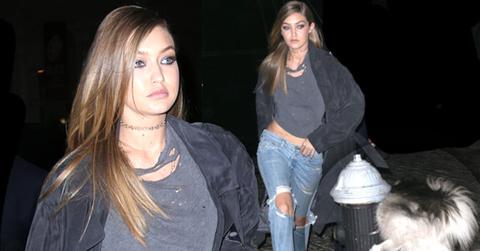 //gigi hadid dog pee accident nyc pp