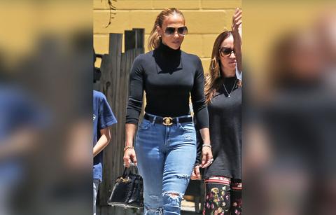 jennifer lopez school tour twins ben affleck moving in introduced kids