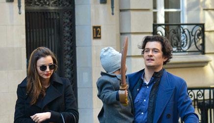 Orlando Bloom Flynn Miranda Kerr Sword Lunch