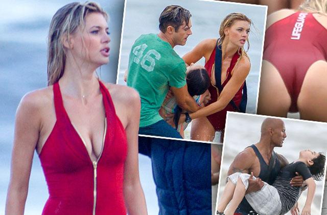 //baywatch shirtless zac efron kelly rohrbach bikini cleavage pp