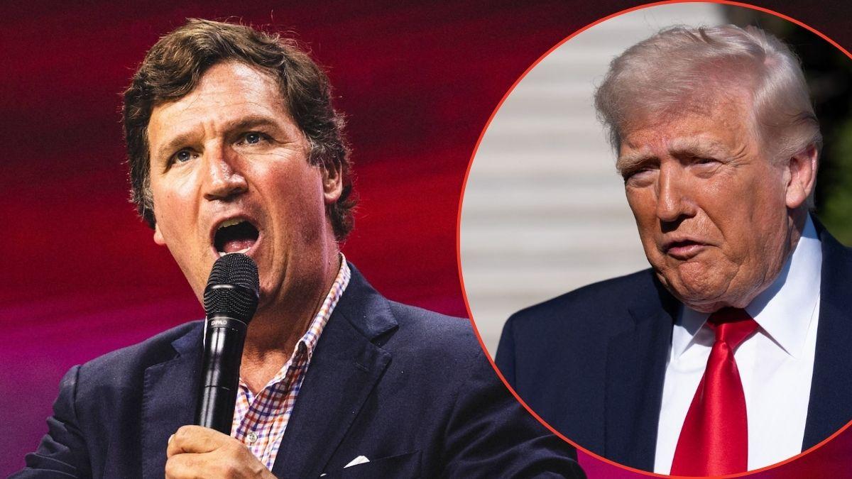 Photo of Tucker Carlson, Donald Trump