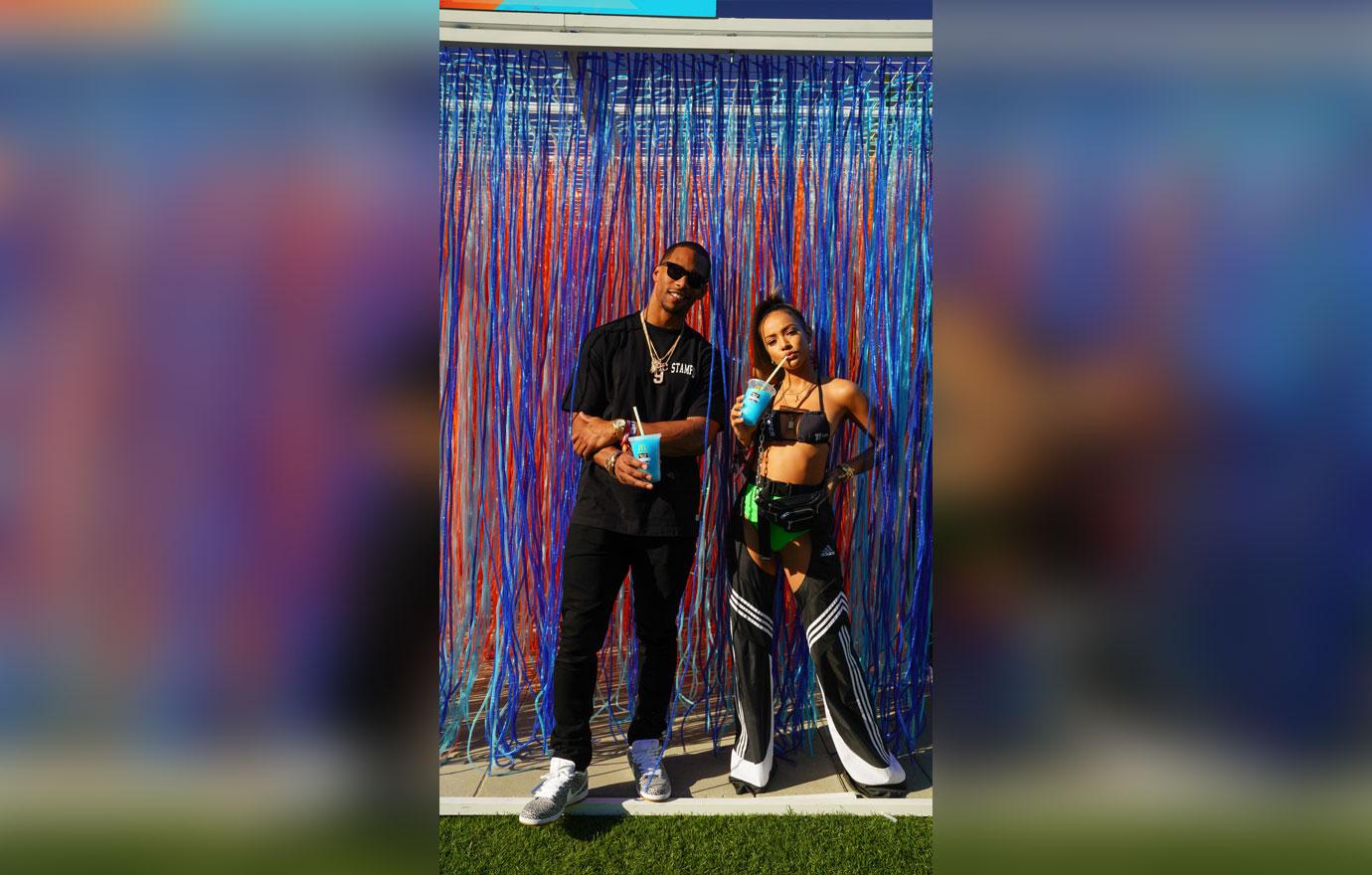 Karrueche Tran and Victor Cruz Coachella