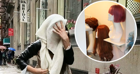 //amanda bynes bridal wig shopping square splash