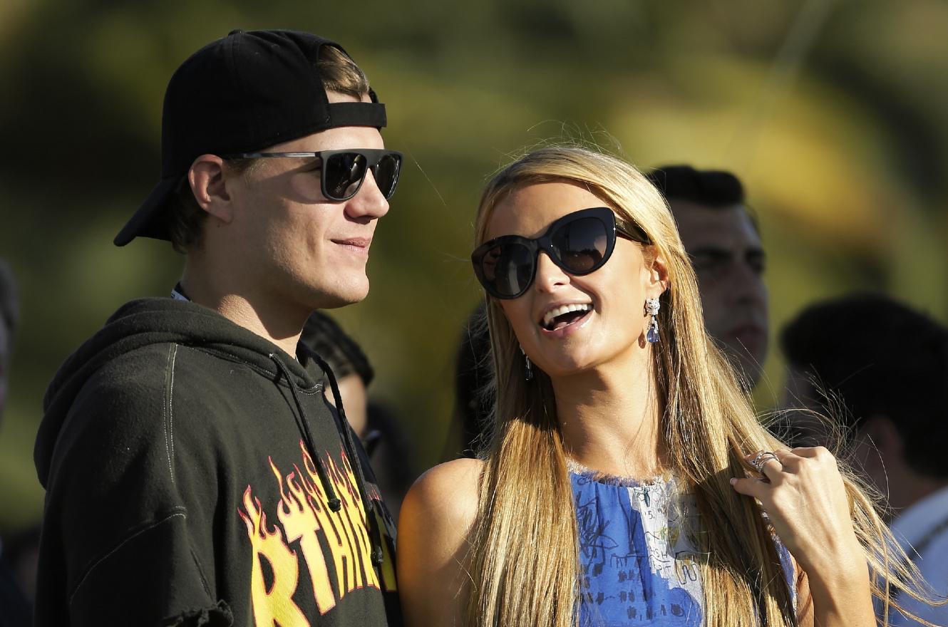 Chris Zylka and Paris Hilton