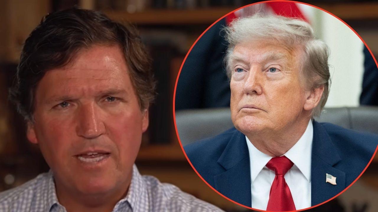 Photo of Tucker Carlson and Donald Trump